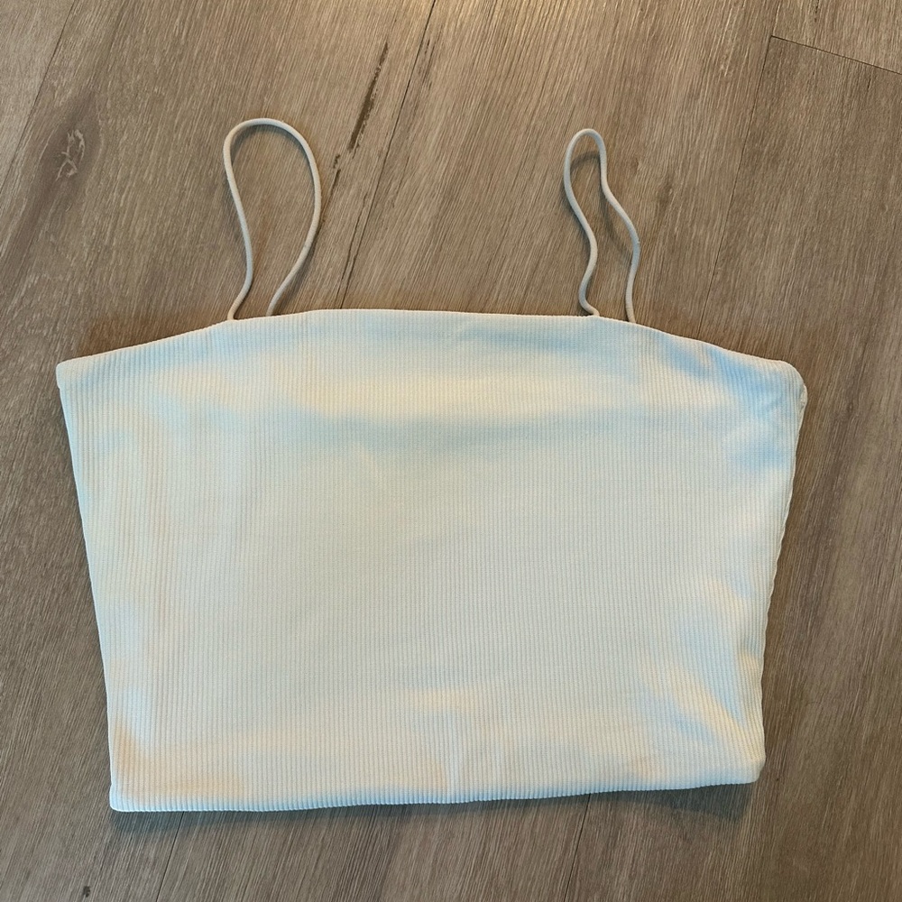 White Bandeau Crop Top